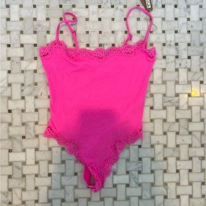 SKIMS pink bodysuit